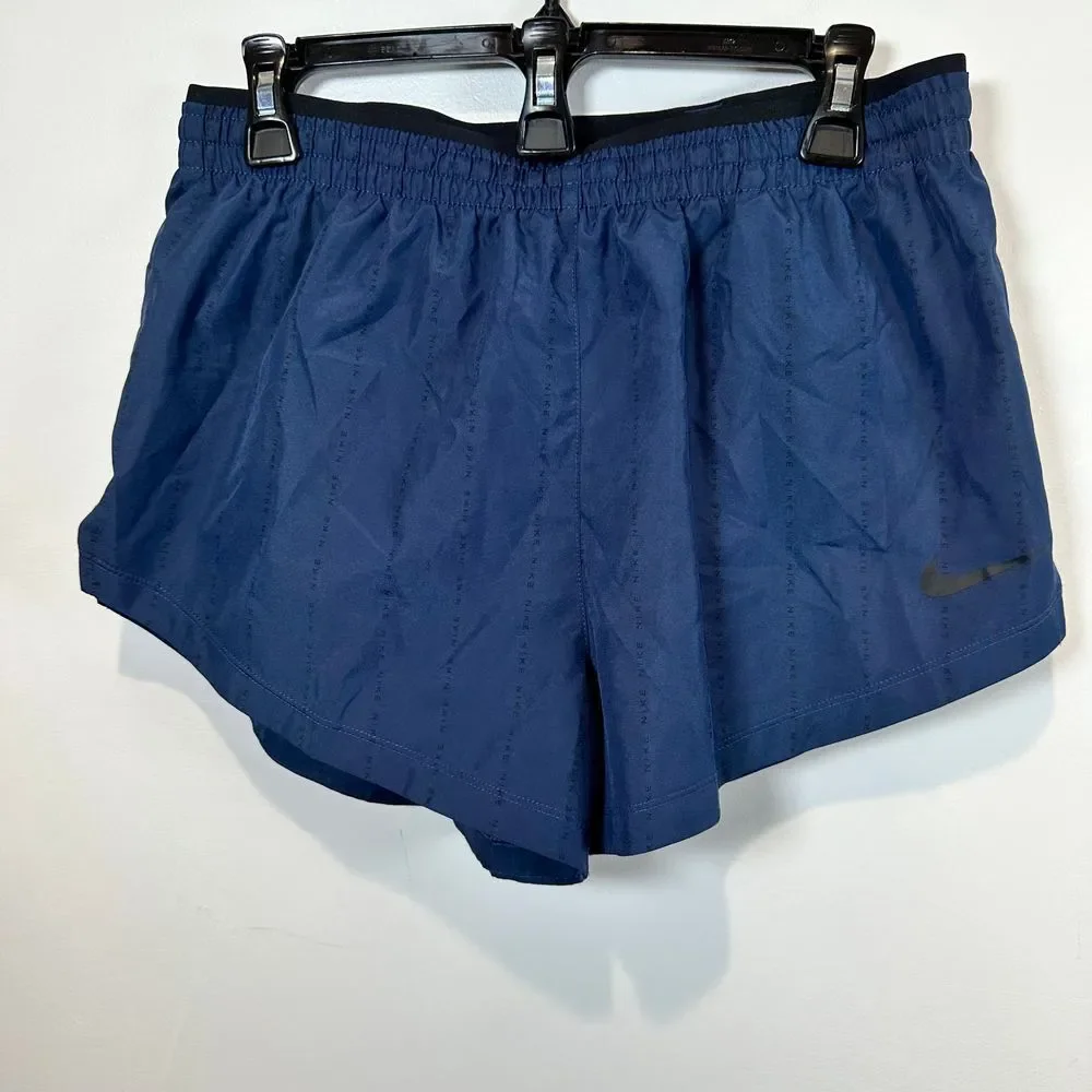 Nike Dri-FIT Running‎ Shorts Athletic Performance Quick Dry Navy Blue Workout